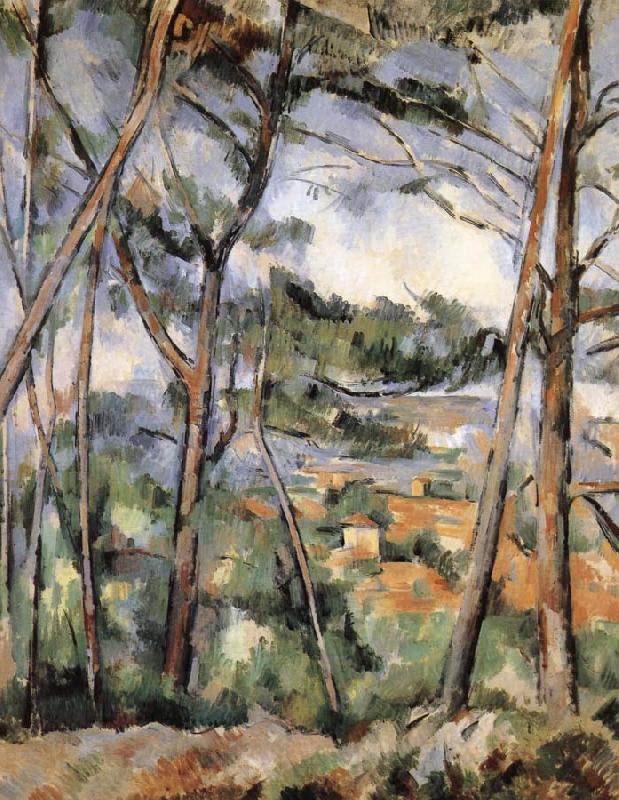 Paul Cezanne solitary river plain Norge oil painting art